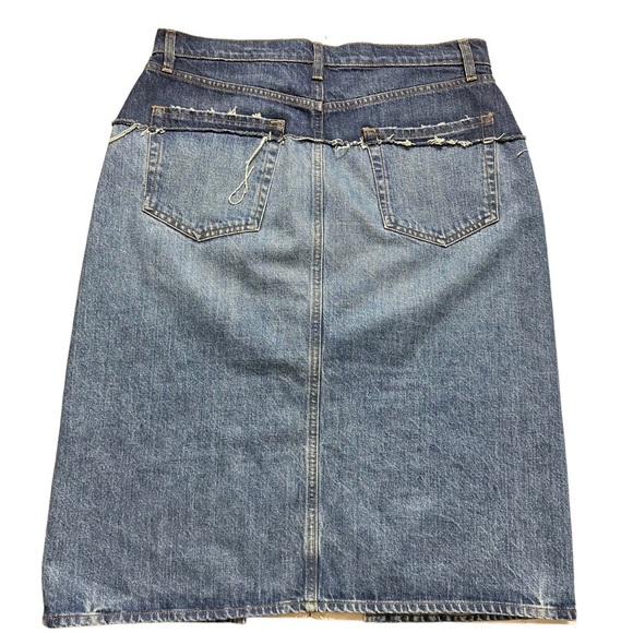 Frame size 30 NWT reconstructed denim skirt - Picture 4 of 4